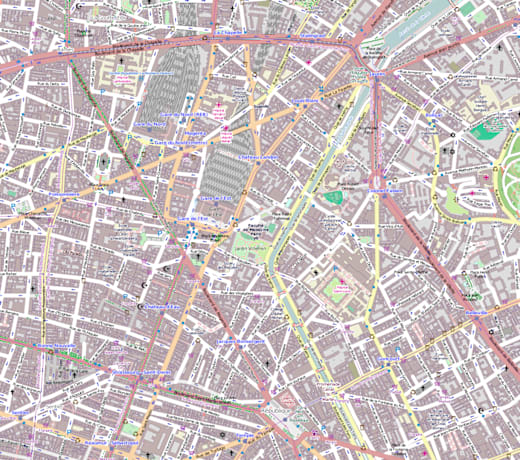 10e Arrondissement, Paris, France - Open Street Map