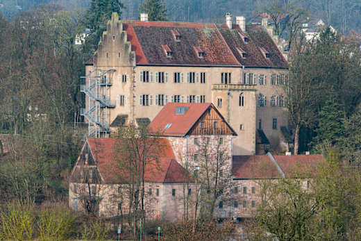 Aschach, Schloss und Schlossmühle, von Südosten Bad Bocklet 20191216 002
