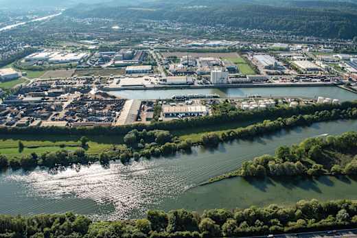 Luftaufnahme Hafen Trier