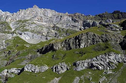 Picswiss BE-90-10 Blick zum Dündenhorn vom Oberbärgli aus