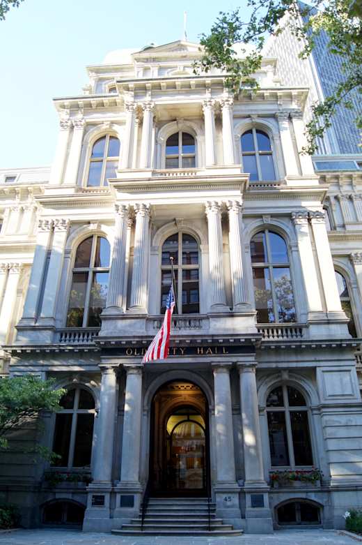Old City Hall, Vertical View of Facade