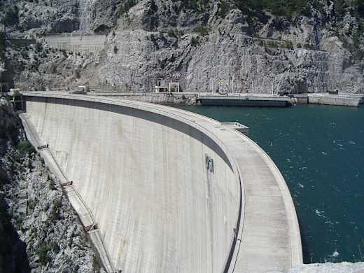 Arch dam Oymapinar (Manavgat River, Turkey)