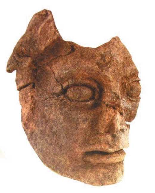 Testa in terracotta da Monte Castello (Elba)