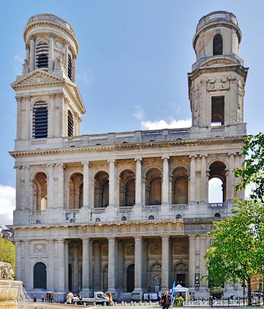 Paris Saint-Sulpice Fassade 4-5