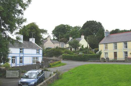 Houses near the crossroads at Talwrn - geograph.org.uk - 515888