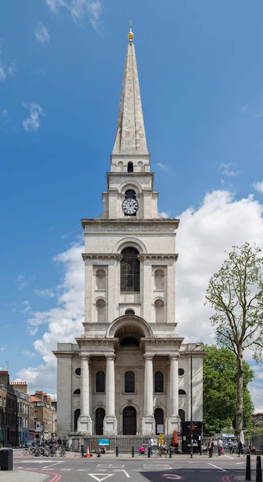 Christ Church exterior, Spitalfields, London, UK - Diliff