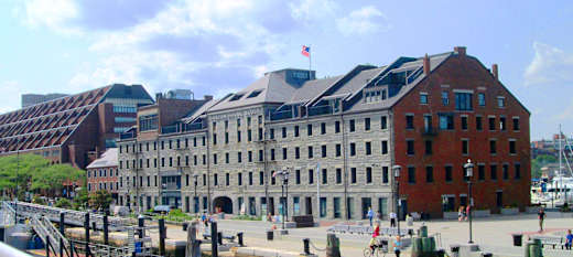 2017 Long Wharf, Boston, Massachusetts from Boston Harbor