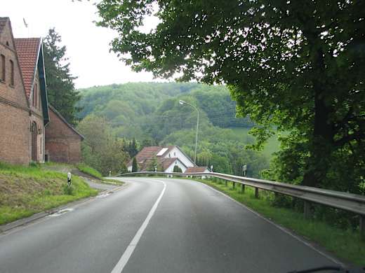 Wallücke Passstraße von Norden