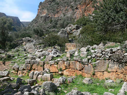 Lisos - Asklepios-Tempel Stützmauer