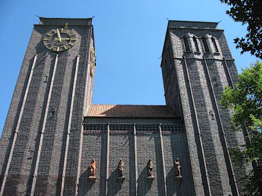 Clock tower, Pfarrkirche St. Anton, Augsburg