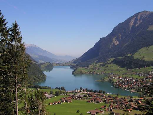 Lungerersee from Brünigpass