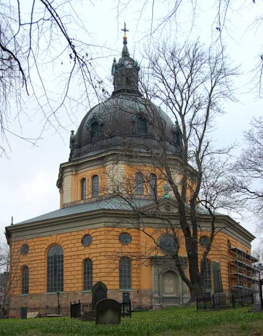 Hedvig Eleonora kyrka västvy