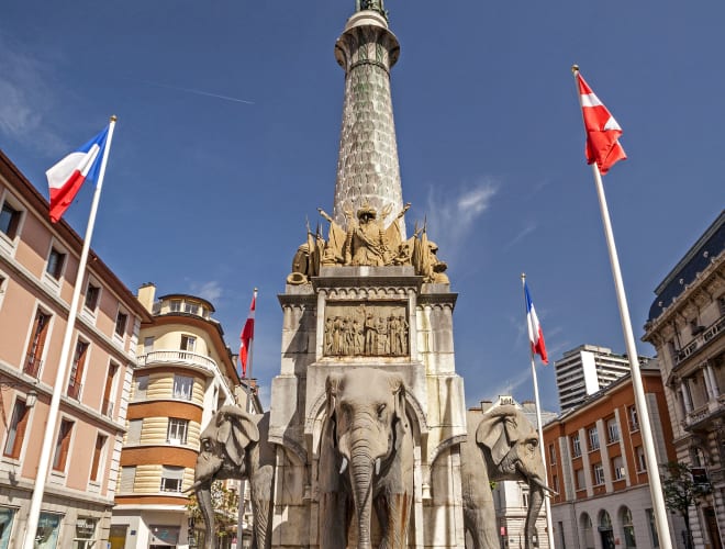 Chambéry, Fontaine des Eléphants