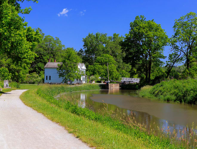 Cleveland, OH, Ohio and Erie Canal Towpath Trail