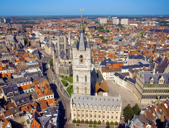 Gent, Belfried und Tuchhalle
