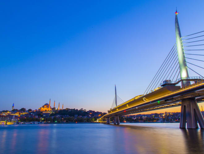 Istanbul, Haliç Metro-Brücke