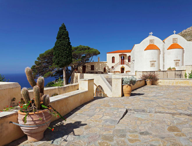Myrthios, Kloster Preveli mit Museum