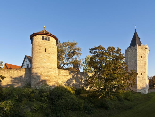 Mühlhausen, Historische Wehranlage