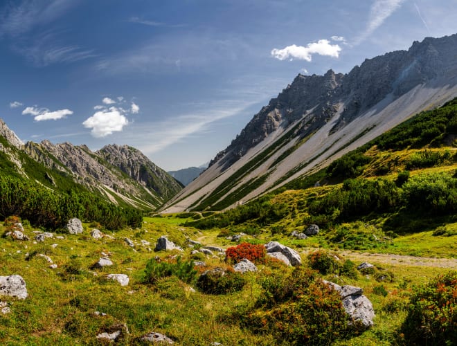 Sindelsdorf, In die Lechtaler Alpen