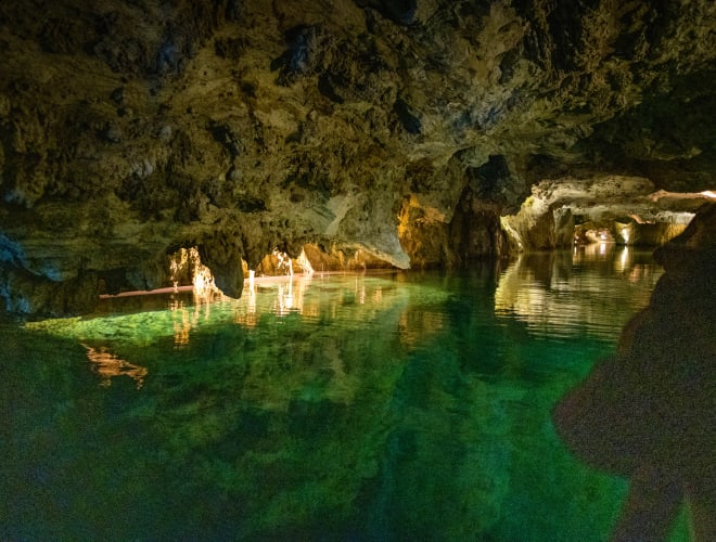 St. Leonard, Lac Souterrain de St-Léonard