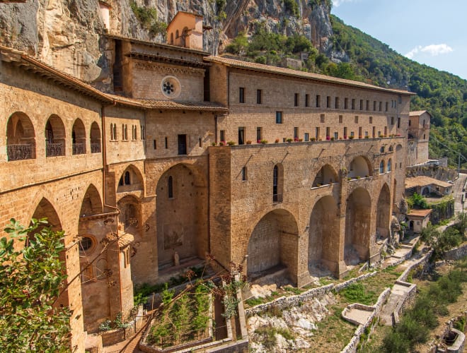 Subiaco, Santa Scolastica und Sacro Speco