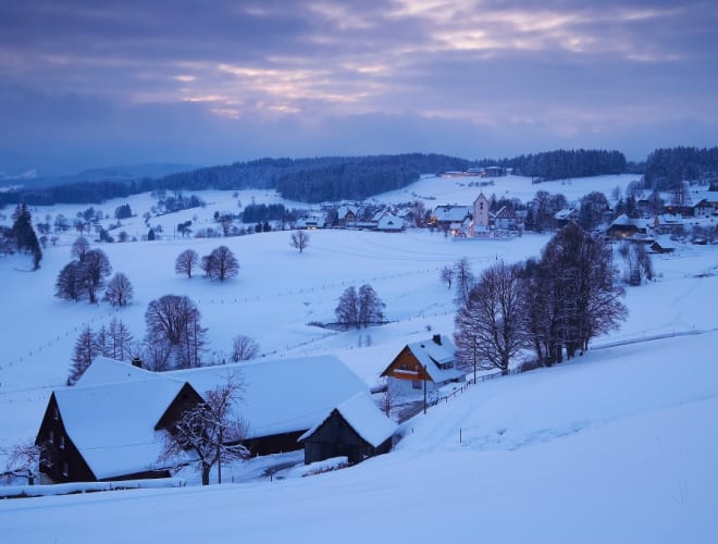 Winter in Saig