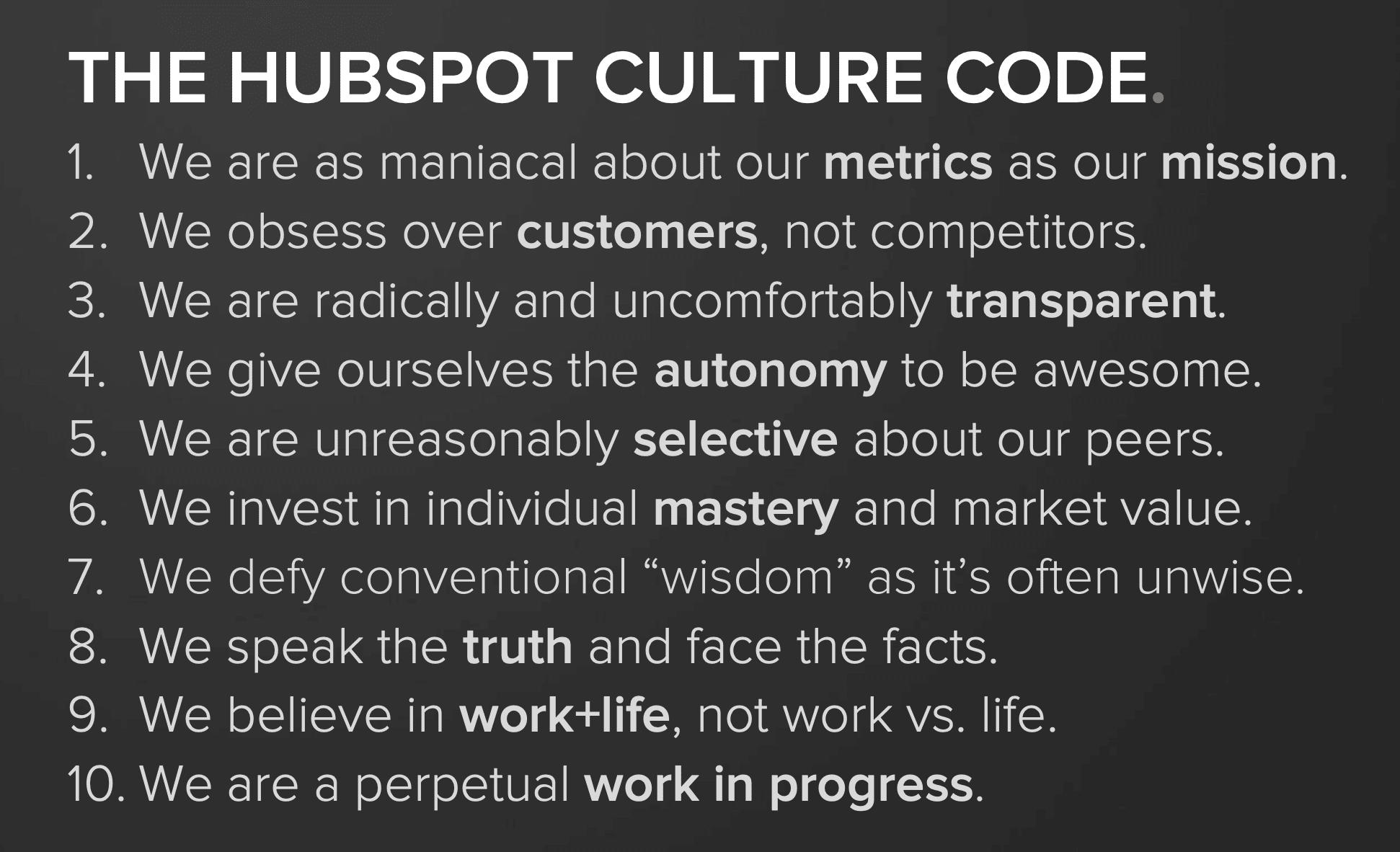 Hubspot culture code