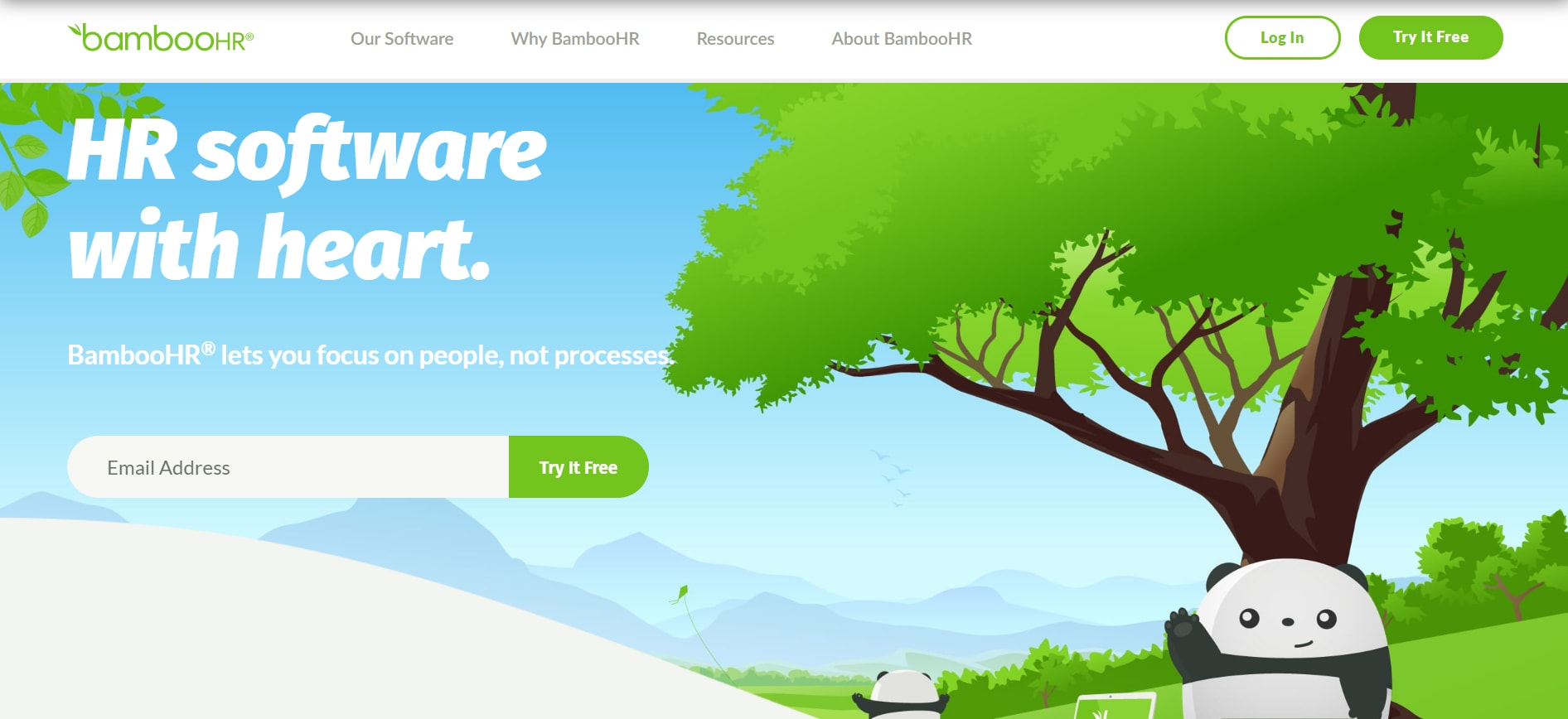 BambooHR homepage