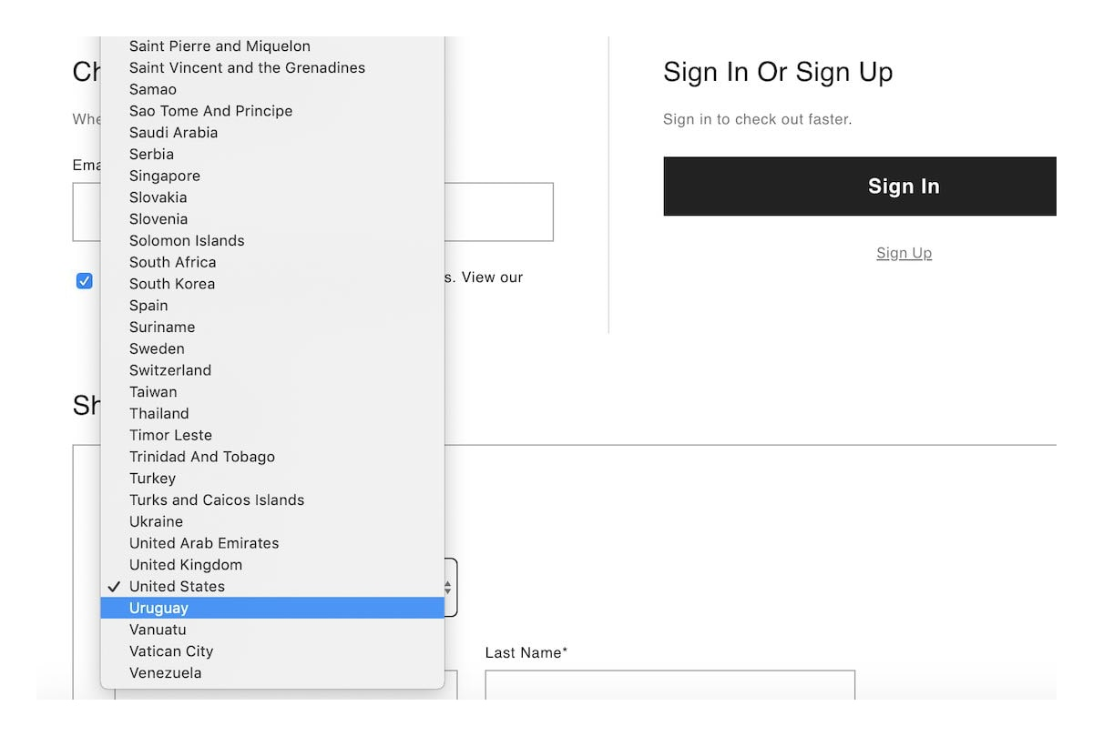 Dropdown menu UX image