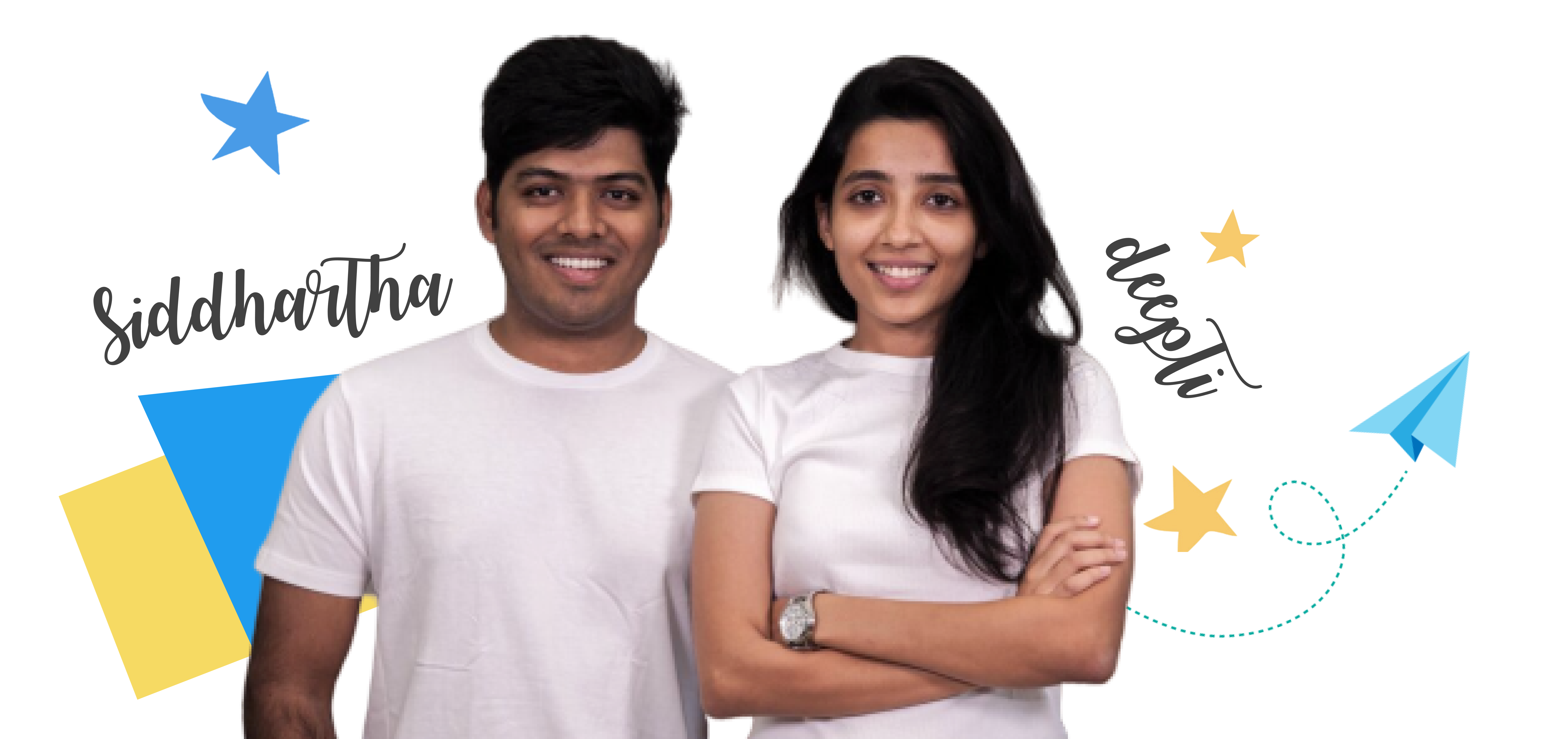 Founders of Adaface: Deepti and Siddhartha