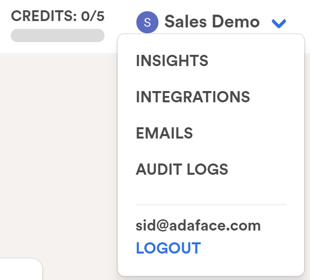 ATS integration option in Adaface