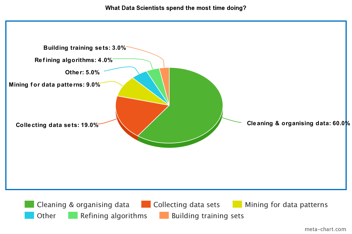 What Data Scientists spend the most time doing