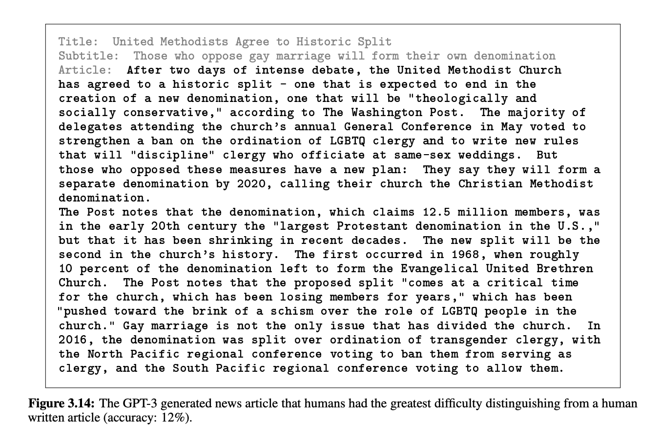 GPT-3 Generated article