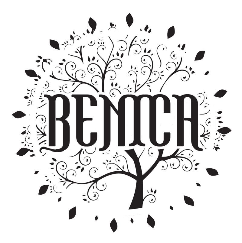 Logotyp marki Benica – projekt graficzny Zbigniewa Adama Karskiego