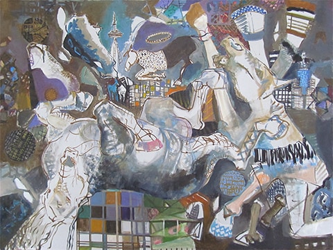 Abstract painting by Grazyna Adamska Jarecka