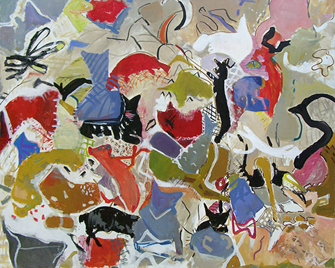 Abstract painting by Grazyna Adamska Jarecka