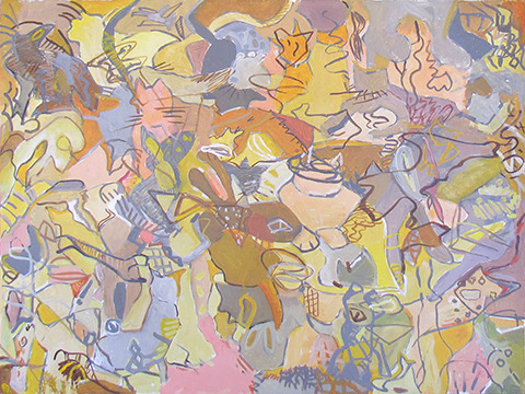 Abstract painting by Grazyna Adamska Jarecka