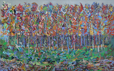 Abstract painting by Grazyna Adamska Jarecka