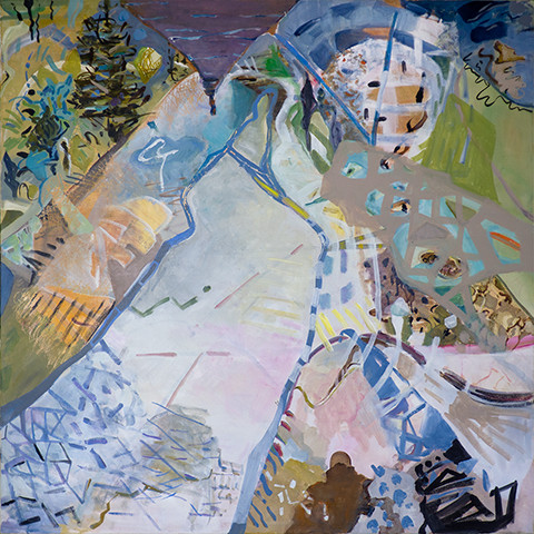 Abstract painting by Grazyna Adamska Jarecka