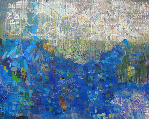 Abstract painting by Grazyna Adamska Jarecka