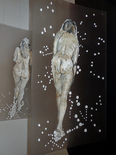 Figurative painting of a woman. by Grazyna Adamska Jarecka