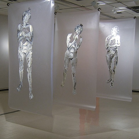 Figurative painting of a woman. by Grazyna Adamska Jarecka