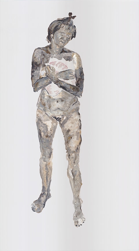 Figurative painting of a woman. by Grazyna Adamska Jarecka