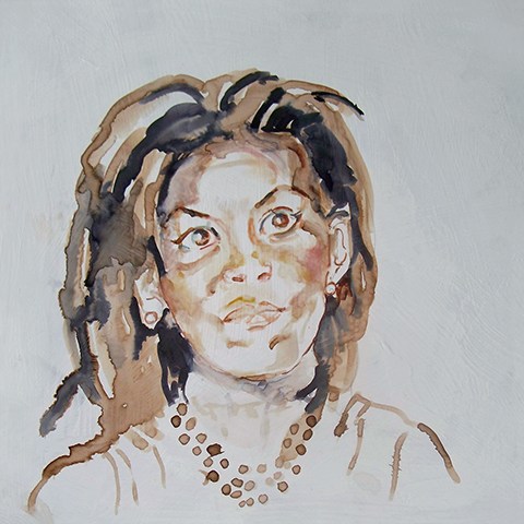 Portrait painting. by Grazyna Adamska Jarecka