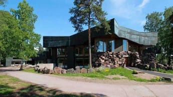 The renovated Dipoli building in Espoo.