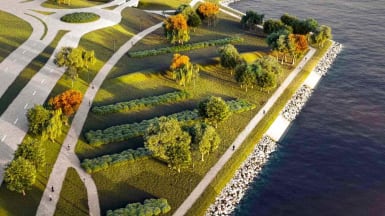 Bild på nya Östra länken, Luleå.