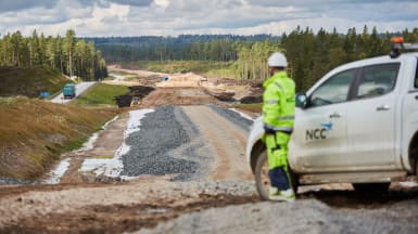 NCC bygger vägen mellan Månseryd och Mullsjö 