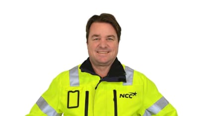 Bild på Patrik Engström, arbetsledare Byggservice, NCC Building Sweden.