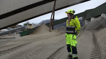 Helle sandtak, NCC steinmaterialer