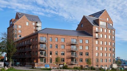 Visionsbild med översikt på bostadsrätter i Sannaparken, Göteborg.